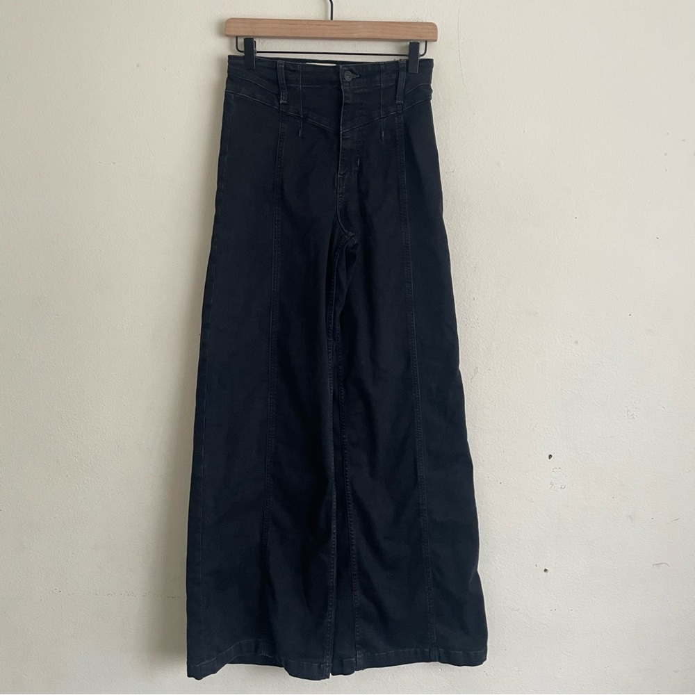 We The Free Free People Libre Wide Leg Jeans High Rise Denim Size 27 Bohemiam - Picture 3 of 8